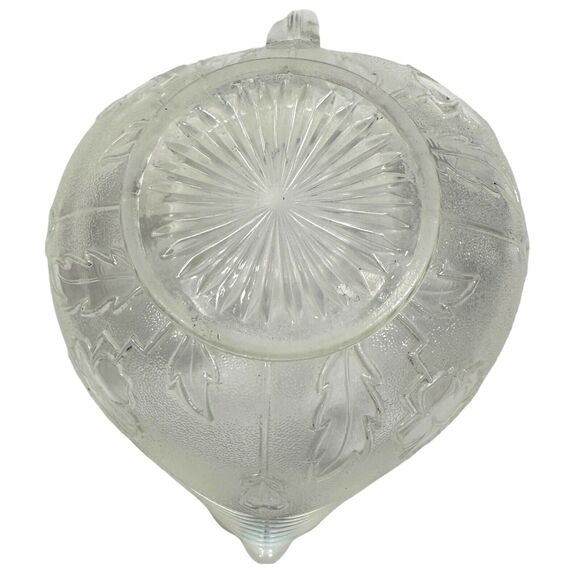 Vintage Northwood Glass Blooms & Blossoms Heart Shaped Gravy Boat White Clear - Picture 6 of 10